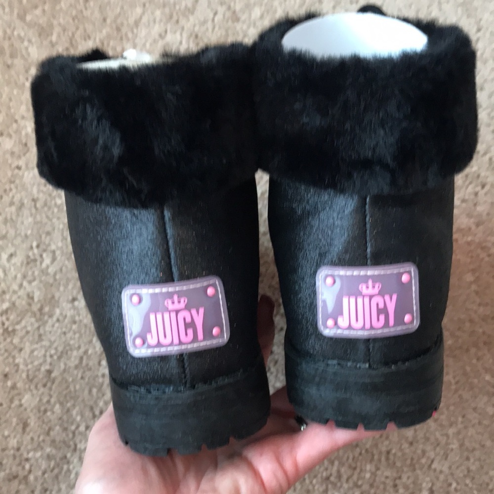 Juicy Couture Girls Shimmery Booties - Picture 6 of 8